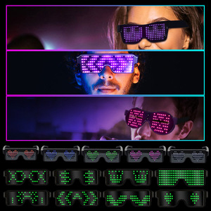 Gafas LED Dinámicas con Bluetooth y 8 Efectos Dinámicos, Control por Botones, para Bares, Clubes, Fiestas y Festivales <span class=keywords><strong>de</strong></span> Música - Product Image 2