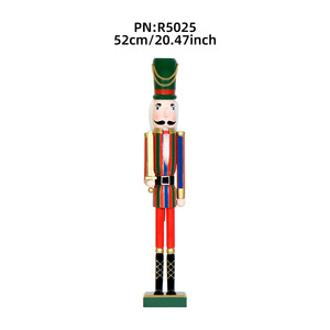 Figura <span class=keywords><strong>de</strong></span> Cascanueces <span class=keywords><strong>de</strong></span> Madera Clásica <span class=keywords><strong>de</strong></span> 50 cm para Decoración Navideña - Product Image 2