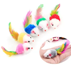 ของเล่นแมวสีสันสดใสเมาส์น่ารักสำหรับสุนัขแมวของเล่นแสนสนุก - Product Image 1
