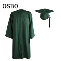 Robe de graduation bleu marine pour adulte 2021 à prix abordable avec toque et pompon