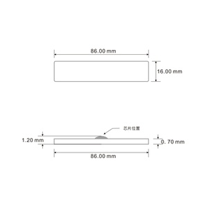 แท็ก RFID UHF ขนาด 86*16 มม. สำหรับการจัดการซักรีด 860-960MHz ป้าย RFID สำหรับการจัดการเช่าเสื้อผ้า - Product Image 4