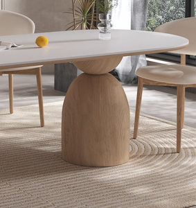 Juego de <span class=keywords><strong>Comedor</strong></span> de Madera Maciza de Fresno de Lujo, <span class=keywords><strong>6</strong></span> <span class=keywords><strong>Sillas</strong></span>, Diseño Rústico Moderno, Muebles para <span class=keywords><strong>Comedor</strong></span>, Fabricante de Foshan - Product Image 6