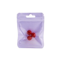 Sacs Ziplock Personnalisés à Trois Soudures Latérales pour Macarons, Bijoux, Pinceaux, Sacs en Plastique Transparent Holographique Scellés