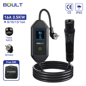 เครื่องชาร์จรถยนต์ไฟฟ้าแบบพกพา 3.5kW/7KW 32A สถานีชาร์จแบบพกพา เฟสเดียว สถานีชาร์จรถยนต์เคลื่อนที่ - Product Image 1