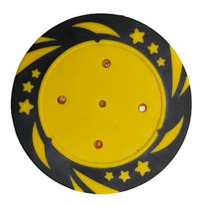 Fichas de Póker Profesionales de Arcilla Blanca de 14g, Tres Estrellas, 40mm, con Núcleo de Hierro, Personalizadas de Fábrica, Sin Pegatinas, para Juegos de Casino - Product Image 2