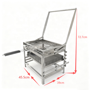 Griglia BBQ Girevole BlazeFor in Acciaio Inox per Esterni, Ideale per Raduni e Campeggio - Product Image 1