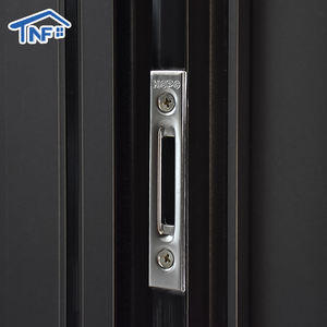 גדול כפול חתוך אלומיניום פטיו דלת חבויים הזזה זכוכית כיס חיצוני קיפול מסך קיפול נירוסטה - Product Image 6