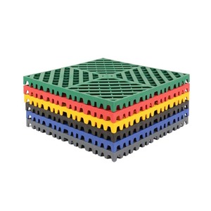 Carreaux de <span class=keywords><strong>sol</strong></span> de <span class=keywords><strong>garage</strong></span> en plastique à emboîtement certifiés pour travaux lourds <span class=keywords><strong>Dalle</strong></span> d'entrepôt simple de couleur industrielle facile à installer pour PP - Product Image 2