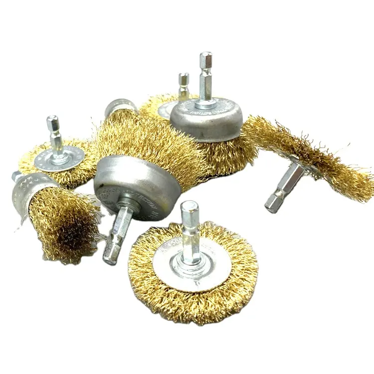 Caneta de polimento industrial, removedor de ferrugem, fio curvo de cobre, escova para fio de metal pequeno, venda imperdível