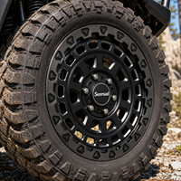 Jantes en alliage d'aluminium noir SRD Beadlock forgées tout-terrain 6x139.7 6x114.3 17 18 19 29 pouces pour Hilux Ranger Patrol