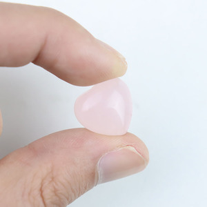 Pietre Naturali a Forma di Cuore da 15mm, Quarzo Rosa, Ametista, Diaspro, Cristalli Curativi Lisci e Sfusi - Product Image 4