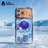 Coque de téléphone gaming professionnelle ATB pour iPhone 17, coque à dissipation thermique électrique avec plaque arrière interchangeable pour iPhone 16 15 Pro Max