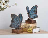 Porte-livres décoratifs personnalisés en résine en forme de pomme de pin, robustes, avec peinture à la main vintage, pour cadeaux de Noël