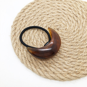 Diadema para cola de caballo, accesorio para el cabello vintage, cuerda para el cabello, banda de goma, cuerda para el cabello, cola de caballo atada con resina, en forma de U - Product Image 5