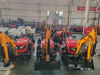 Mini tractores sobre orugas para implementación agrícola con Tiller 4WD Modelo usado Equipo rentable para tierras agrícolas