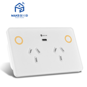 Úc tiêu chuẩn SAA được phê duyệt RGB thay đổi màu sắc trên nút thông minh Wifi ZigBee đôi ổ cắm với PD - Product Image 1