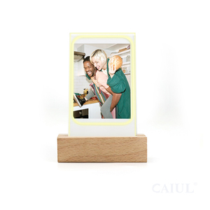 New Arrival sáng Gỗ Đứng instax mini ảnh phim hình ảnh khung với ván ép đứng LED Acrylic khung - Product Image 2