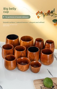 Verres à whisky en bois style Collins pour bourbon à l'ancienne – Cadeaux parfaits pour papa, garçon, homme, mari - Product Image 6