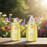 Gel Douche Hydratant et Nourrissant Bio à la Rose Parfumée Effervescente, Marque Blanche en Gros pour Usines, 1000ml