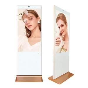 Écran publicitaire LCD d'intérieur de 43 et 55 pouces, affichage numérique sur pied, écran <span class=keywords><strong>tactile</strong></span>, Totem, lecteur Android, prix Direct d'usine - Product Image 1