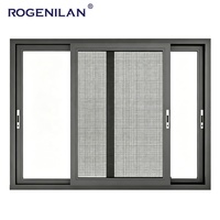 Ventana Corredera de Aluminio Insonorizada Personalizada Rogenilan, Ventanas Corredizas con Doble Vidrio Templado y Mosquitera