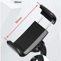 Support de bureau en PVC réglable Support de téléphone portable pour iPhone iPad Tablette Support de bureau flexible pour diffusion en direct