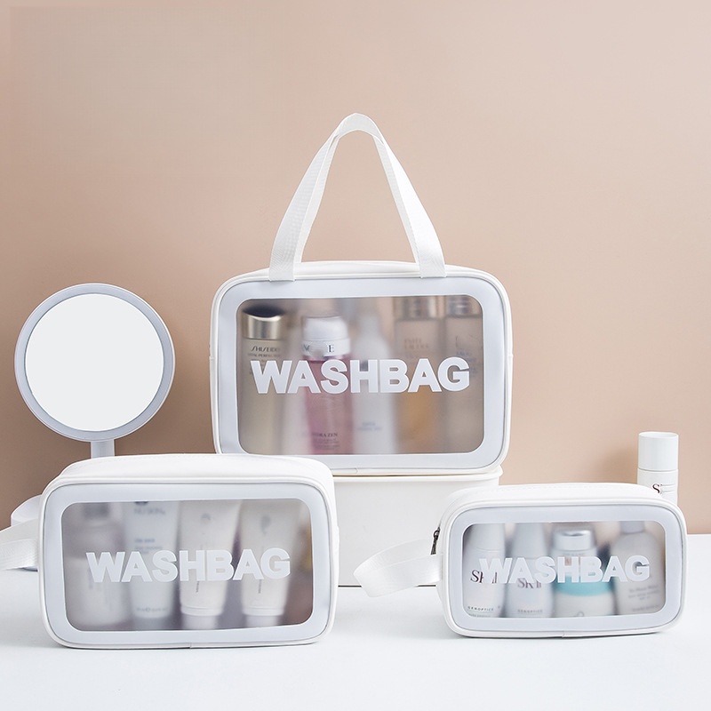 Trousse à maquillage - Blanc avec logo