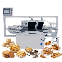 Machine à gaufres industrielle, équipement de transformation alimentaire pour la fabrication de gaufres, machine semi-automatique à rouleaux aux œufs