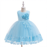 Robe de princesse pour fille, robe de bal pour enfants de 3 à 10 ans, robe fleurie élégante