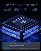 PC Industrial Integrado I5-1235U, 6x RS232/422/485, 2x 2.5GbE, 4G/WiFi6 SIM, Triple 4K, Linux/ESXi