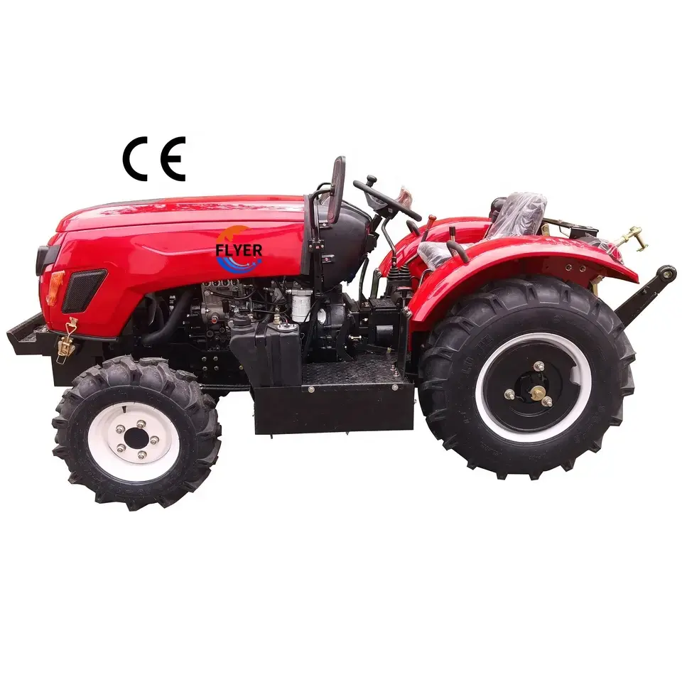 Maquinaria Agrícola Forestal pequeño tractor de jardín con cultivador cargador de tractor de jardín barato CE