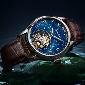 Aesop Luxury Men's Mechanical Watch High-End Flying Tourbillon Business Wristwatch Roman Numerals - Product Image 5