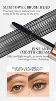 Mascara noir doré avec LOGO personnalisé Mascara sans cruauté à l'eau résistant aux taches longue durée Marque privée