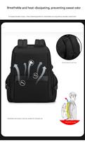 Özel Logo Lüks Yönetici İş Düzenli Minimalist Profesyonel Bilgisayar Laptop Sırt Çantası USB Girişli Su Geçirmez Erkekler İçin