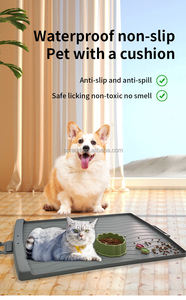 2025 Neue Große Waschbare Wasserdichte Silikon-Hundekühlmatte Haustier-Futterunterlage Hundetraining-Matte Fütterungsmatte Haustier-Futtermatte - Product Image 2