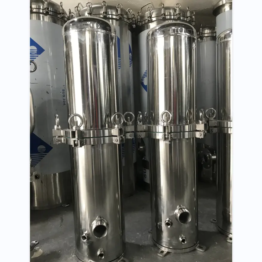 China Manufacturer Automatic Stainless Steel Multi Cartridge Filter Housing For Ro Water Filter