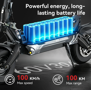 Trottinette électrique pour adultes ZSE2-B, double suspension, capacité tout-terrain. Moteur 2000W étanche. Conception pliable pour un rangement facile. - Product Image 4