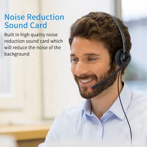 Auriculares USB para teléfono de oficina con micrófono para centros de llamadas Accesorios electrónicos - Product Image 6