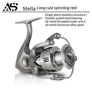 <span class=keywords><strong>Moulinet</strong></span> Spinning Gauche FT, Rapport de Transmission 5.2:1, 6 Roulements, Bobine en Alliage d'Aluminium, Système Bi-Vitesse, Lancer Instantané, Pêche en Ligne, en Lac - Product Image 4
