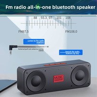 Haut-parleur sans fil portable de bureau S18 Mini 5.0 avec lecteur de carte, radio, micro intégré et batterie 1000-2000 mAh pour la maison