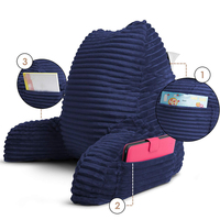 SUREWALHOME Coussin de lecture en mousse à mémoire de forme avec support lombaire et poignée, coussin de soutien doux pour soulager les douleurs dorsales