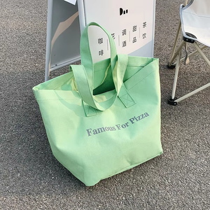 Hot selling printed commuting <b>canvas</b> <b>bag</b>, large capacity single shoulder cotton <b>canvas</b> <b>shopping</b> <b>bag</b> - Product Image 4