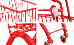 Sıcak satış renkli 20L mini metal pazarı çocuklar alışveriş arabası sepeti - Product Image 6