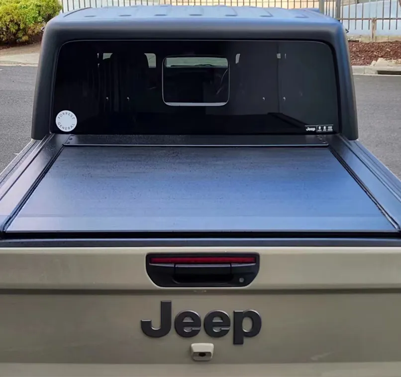 Tailored Grootte Aluminium Pickup Roller Deksel Sluiter Voor Jeep Gladiator Rolling Gordijn Intrekbare Hard Cover Met Slot En Led