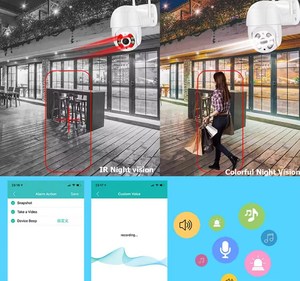 กล้องรักษาความปลอดภัยภายในบ้าน 1080p 8MP ไวไฟ กล้องวงจรปิดกลางคืน กล้องวงจรปิดภายนอกขนาดเล็ก กล้องวิดีโอไวไฟ ไอพีแคมไวไฟ - Product Image 4