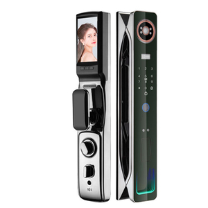 Smart <strong>Door</strong> Lock Fingerprint Password with Security Face <strong>Camera</strong> Smart Biometric Electronic Key Electronic Lock with Live <strong>Intercom</strong> - Product Image 1
