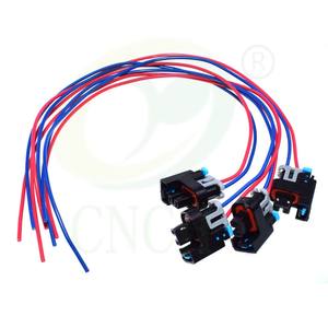 2วิธี multec คลิปหัวฉีดน้ำมันเชื้อเพลิง pigtail เทียมแบบสากลสำหรับ GM Saturn Hummer GMC 1P1575 PT2135 575356 - Product Image 1