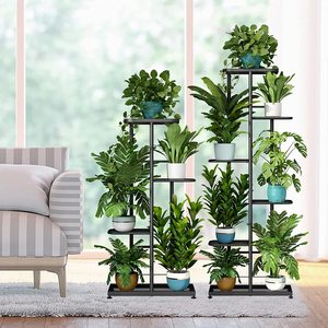 Soporte de Metal <span class=keywords><strong>para</strong></span> maceta de 4 niveles, estantería de exhibición <span class=keywords><strong>para</strong></span> maceta interior y exterior, <span class=keywords><strong>para</strong></span> Patio y jardín - Product Image 6
