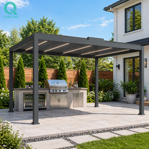 Pergola <span class=keywords><strong>de</strong></span> <span class=keywords><strong>jardin</strong></span> en <span class=keywords><strong>aluminium</strong></span> QINGYING pour terrasse et extérieur - Product Image 1