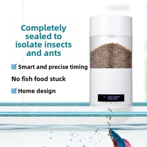 Nouvel Distributeur Automatique de Nourriture pour Poissons avec Écran LCD, Installation Multi-angles, Distribution Temporisée et Quantifiée, Distributeur Intelligent Cylindrique pour Aquarium Intérieur - Product Image 2